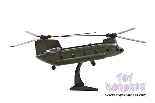 New Ray - Sky Pilot Boeing CH-47 Chinook Helicopter (1/60 Scale diecast model, Green) 25793
