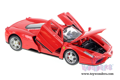 BBurago Ferrari Race & Play - Ferrari Enzo Hard Top (1/24 scale diecast model car, Red) 26006D