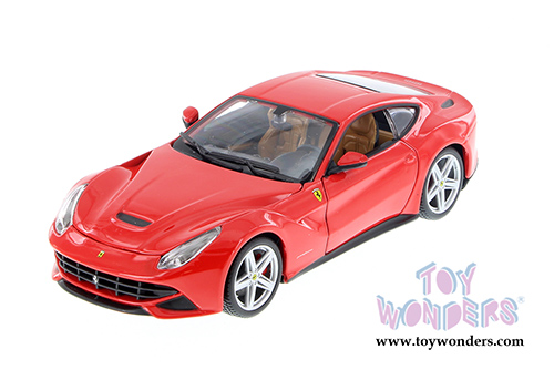 BBurago Ferrari Race & Play -  Ferrari F12 Berlinetta Hardtop (1/24 scale diecast model car, Red) 26007D