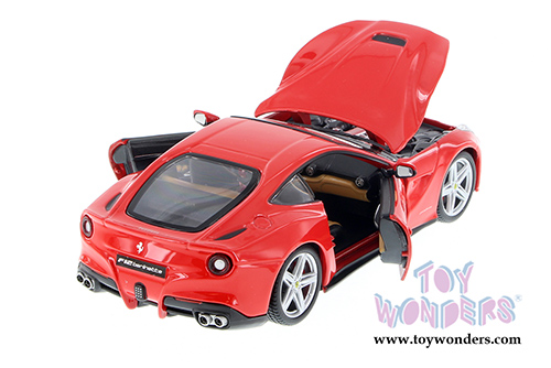 BBurago Ferrari Race & Play -  Ferrari F12 Berlinetta Hardtop (1/24 scale diecast model car, Red) 26007D