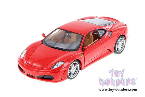 BBurago Ferrari Race & Play - Ferrari F430 Race Hardtop (1/24 scale diecast model car, Red) 26008D