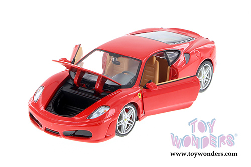 BBurago Ferrari Race & Play - Ferrari F430 Race Hardtop (1/24 scale diecast model car, Red) 26008D