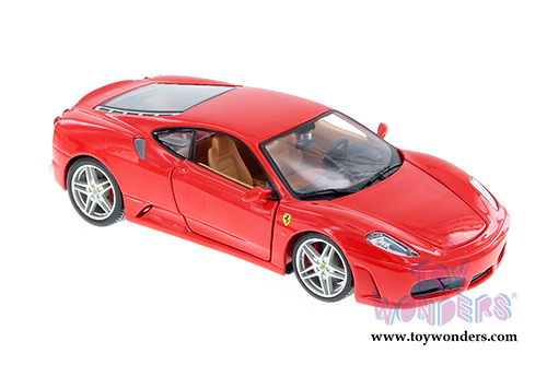 BBurago Ferrari Race & Play - Ferrari F430 Race Hardtop (1/24 scale diecast model car, Red) 26008D