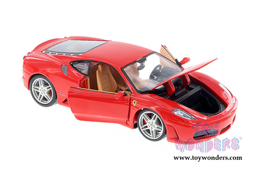 BBurago Ferrari Race & Play - Ferrari F430 Race Hardtop (1/24 scale diecast model car, Red) 26008D