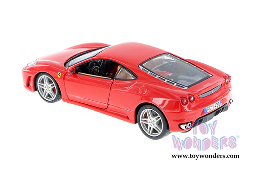 BBurago Ferrari Race & Play - Ferrari F430 Race Hardtop (1/24 scale diecast model car, Red) 26008D