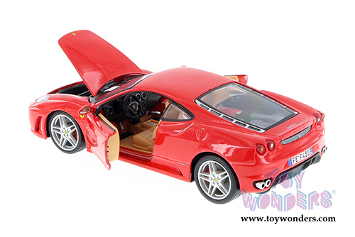 BBurago Ferrari Race & Play - Ferrari F430 Race Hardtop (1/24 scale diecast model car, Red) 26008D