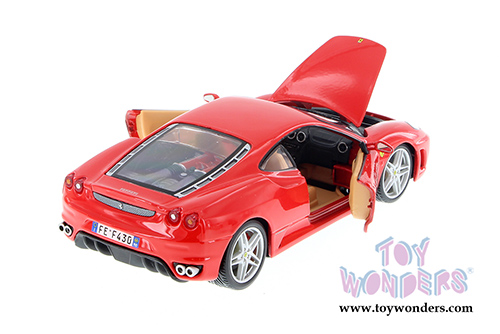 BBurago Ferrari Race & Play - Ferrari F430 Race Hardtop (1/24 scale diecast model car, Red) 26008D