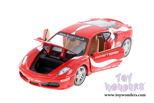 BBurago Ferrari Race & Play - Ferrari F430 Fiorano #27 Hardtop (1/24 scale diecast model car, Red) 26009D