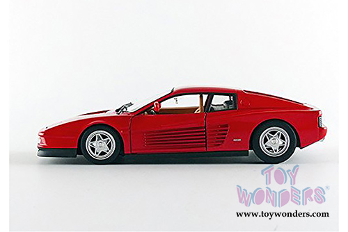 BBurago Ferrari Race & Play - Ferrari Testarossa Hard Top (1/24 scale diecast model car, Red)  26014R