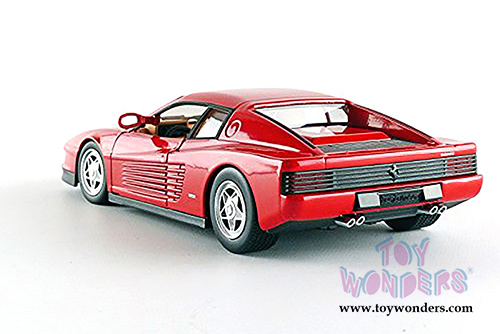 BBurago Ferrari Race & Play - Ferrari Testarossa Hard Top (1/24 scale diecast model car, Red)  26014R