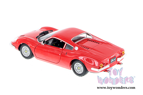 BBurago Ferrari Race & Play - Ferrari 246 GTB Hard Top (1/24 scale diecast model car, Red) 26015D