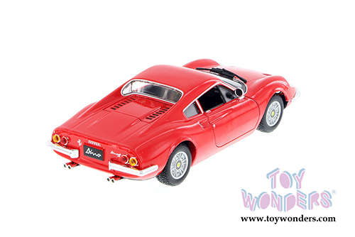 BBurago Ferrari Race & Play - Ferrari 246 GTB Hard Top (1/24 scale diecast model car, Red) 26015D