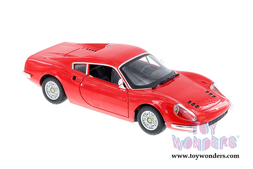 BBurago Ferrari Race & Play - Ferrari 246 GTB Hard Top (1/24 scale diecast model car, Red) 26015R