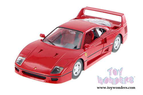 BBurago Ferrari Race & Play - Ferrari F40 Hard Top (1/24 scale diecast model car, Red) 26016D