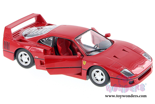 BBurago Ferrari Race & Play - Ferrari F40 Hard Top (1/24 scale diecast model car, Red) 26016D