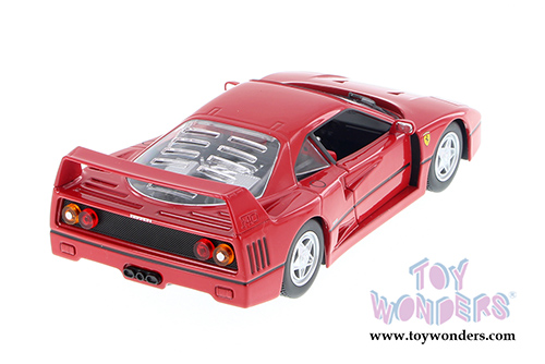BBurago Ferrari Race & Play - Ferrari F40 Hard Top (1/24 scale diecast model car, Red) 26016D