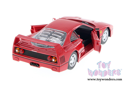 BBurago Ferrari Race & Play - Ferrari F40 Hard Top (1/24 scale diecast model car, Red) 26016D