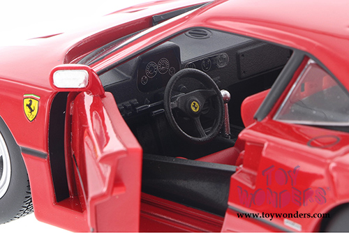 BBurago Ferrari Race & Play - Ferrari F40 Hard Top (1/24 scale diecast model car, Red) 26016R