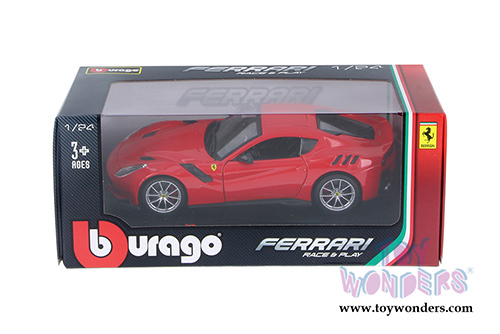 BBurago Ferrari Race & Play - Ferrari F12 TDF (1/24 scale diecast model car, Red) 26021R/12