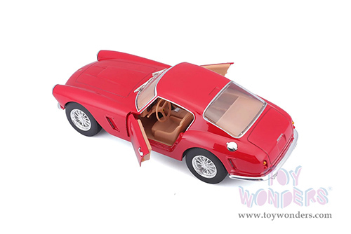 BBurago Ferrari Race & Play - Ferrari 250 GT Berlinetta Passo Corto (1/24 scale diecast model car, Red) 18-26025R