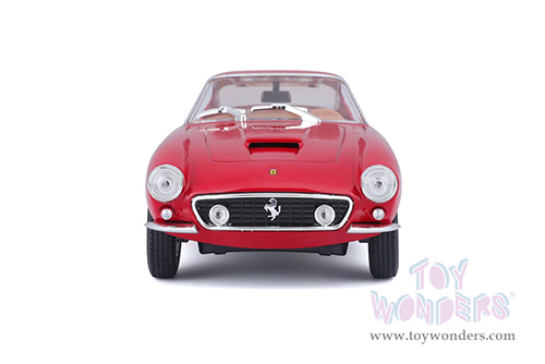 BBurago Ferrari Race & Play - Ferrari 250 GT Berlinetta Passo Corto (1/24 scale diecast model car, Red) 18-26025R
