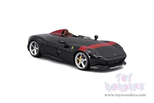 BBurago Ferrari Race & Play - Ferrari Monza SP1 (1/24 scale diecast model car, Black) 26027BK