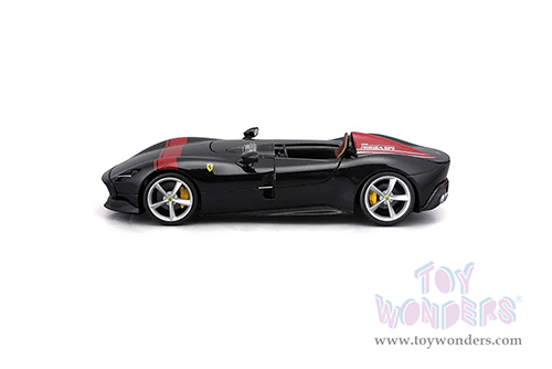 BBurago Ferrari Race & Play - Ferrari Monza SP1 (1/24 scale diecast model car, Black) 26027BK