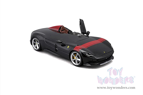 BBurago Ferrari Race & Play - Ferrari Monza SP1 (1/24 scale diecast model car, Black) 26027BK