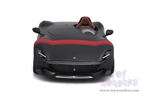 BBurago Ferrari Race & Play - Ferrari Monza SP1 (1/24 scale diecast model car, Black) 26027BK