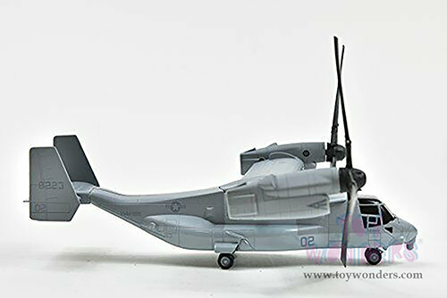 New Ray - Sky Pilot Bell Boeing V-22 Osprey Helicopter (1/72 Scale diecast model, Gray) 26113