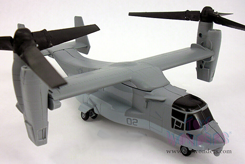 New Ray - Sky Pilot Bell Boeing V-22 Osprey Helicopter (1/72 Scale diecast model, Gray) 26113