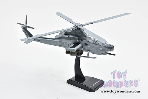 New Ray - Sky Pilot Bell AH-1Z Cobra Helicopter (1/55 Scale diecast model, Gray) 26123
