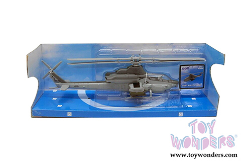 New Ray - Sky Pilot Bell AH-1Z Cobra Helicopter (1/55 Scale diecast model, Gray) 26123