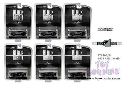 Greenlight Black Bandit - Series 14 AMC Javelin (1973, 1/64 scale diecast model car, Black) 27840B/6