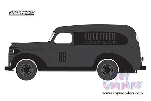 Greenlight Black Bandit Series 18 | Chevrolet&reg; Panel Truck (1939, 1/64 scale diecast model car, Black) 27930F/48