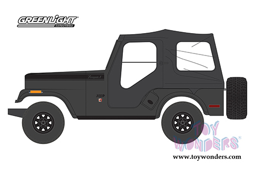 Greenlight Black Bandit Series 19 | Jeep&reg; CJ-5 (1970, 1/64 scale diecast model car, Black) 27950D/48