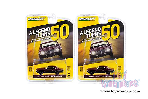 Greenlight - Anniversary Collection Series 8 | Chevrolet&reg; COPO Camaro&reg; - COPO Turns 50 (1969, 1/64 scale diecast model car, Burgundy) 27980A/48