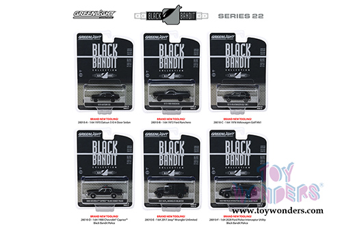 Greenlight Black Bandit Series 22 (1/64 scale diecast model car, Black) 28010/48