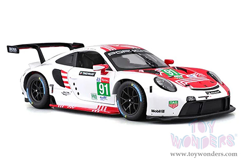 BBurago Race - Porsche 911 RSR LM #91 (2020, 1/24 scale diecast model car, Red/White) 28016/91