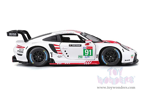 BBurago Race - Porsche 911 RSR LM #91 (2020, 1/24 scale diecast model car, Red/White) 28016/91