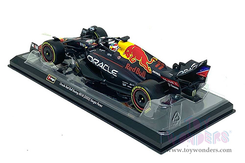 Bburago - Oracle Red Bull Racing RB18 #11 Sergio Perez with Driver Formula One F1 Abu Dhabi GP "Construtors' Champion" (2022) (1/24 scale diecast model car, Black) 18-28026/11