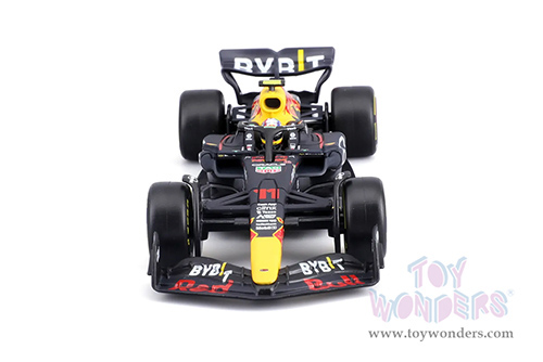 Bburago - Oracle Red Bull Racing RB18 #11 Sergio Perez with Driver Formula One F1 Abu Dhabi GP "Construtors' Champion" (2022) (1/24 scale diecast model car, Black) 18-28026/11