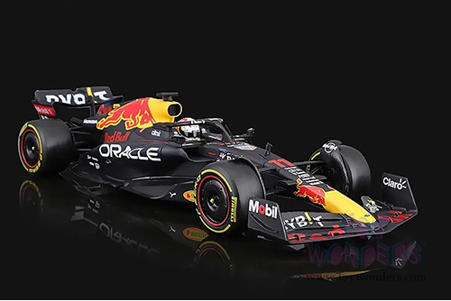 Bburago - Oracle Red Bull Racing RB18 #11 Sergio Perez with Driver Formula One F1 Abu Dhabi GP "Construtors' Champion" (2022) (1/24 scale diecast model car, Black) 18-28026/11