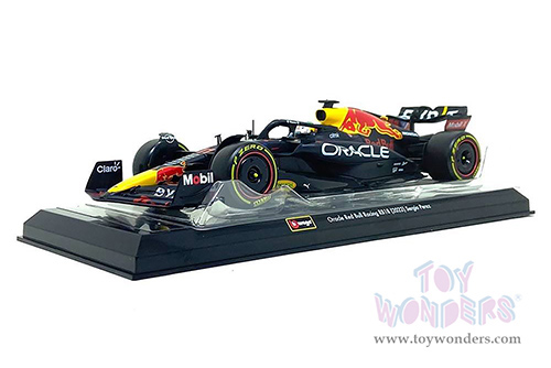 Bburago - Oracle Red Bull Racing RB18 #11 Sergio Perez with Driver Formula One F1 Abu Dhabi GP "Construtors' Champion" (2022) (1/24 scale diecast model car, Black) 18-28026/11