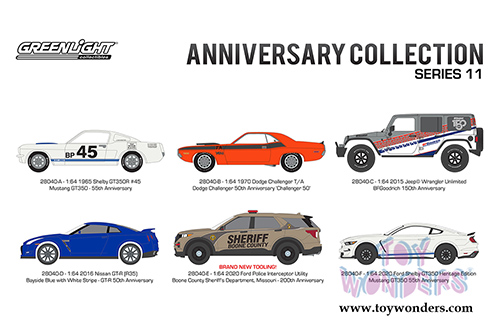 Greenlight - Anniversary Collection Series 11 (1/64 scale diecast model car, Asstd.) 28040/48