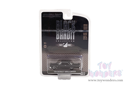 28090B/48 Greenlight 1964 Chevrolet Impala Lowrider Black Bandit Series 26 model diecast car blister card package