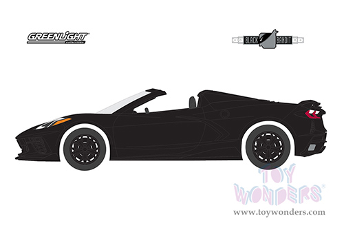 28090D/48 Greenlight 2021 Chevrolet Corvette C8 Stingray Convertible Black Bandit Series 26 model diecast car