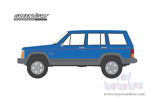 28100D/48 Greenlight 1991 Jeep Cherokee 80th Anniversary Edition model diecast car