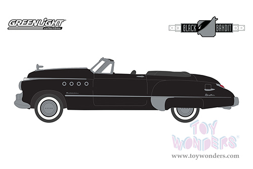 28110A/48 Greenlight 1949 Buick Roadmaster Convertible Black Bandit Series 27 model diecast car