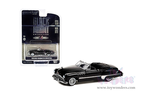 28110A/48 Greenlight 1949 Buick Roadmaster Convertible Black Bandit Series 27 model diecast car